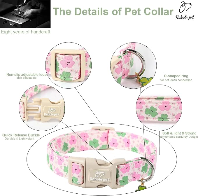 St Patricks Day Dog Collar for Medium Dogs - Image 4