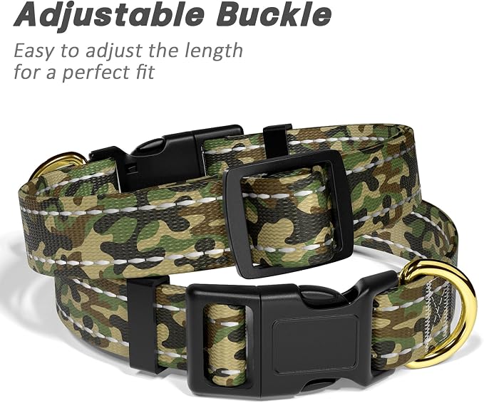 MOODEL Reflective Dog Collar for Small Dogs Cats, Cute Camouflage Adjustable - Image 6