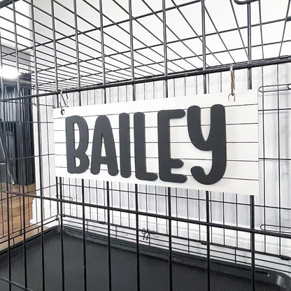 Personalized Crate Sign, Custom Dog Decor, Hanging Crate Sign, Personalized Pet - Image 2