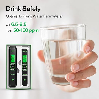 VIVOSUN Digital pH and TDS Meter Kits, 0.01pH High Accuracy Pen Type pH Meter ± - Image 7