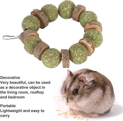Wood and Straw Chew Toys, Edible and Non, Promote Teeth, Nutritious, - Image 8