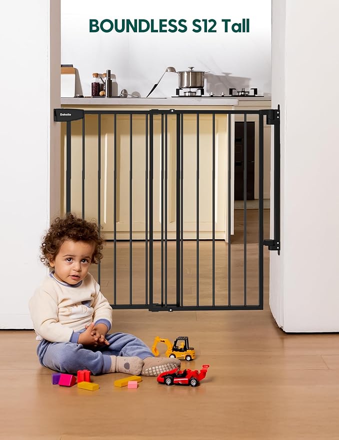 Babelio 34" Tall No Bottom Bar Baby/Dog Gate - Image 8