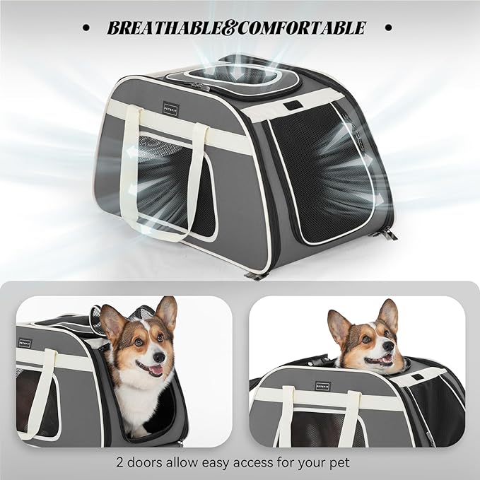 PETSFIT Large Pet Carrier with Wheels Designed - Image 7