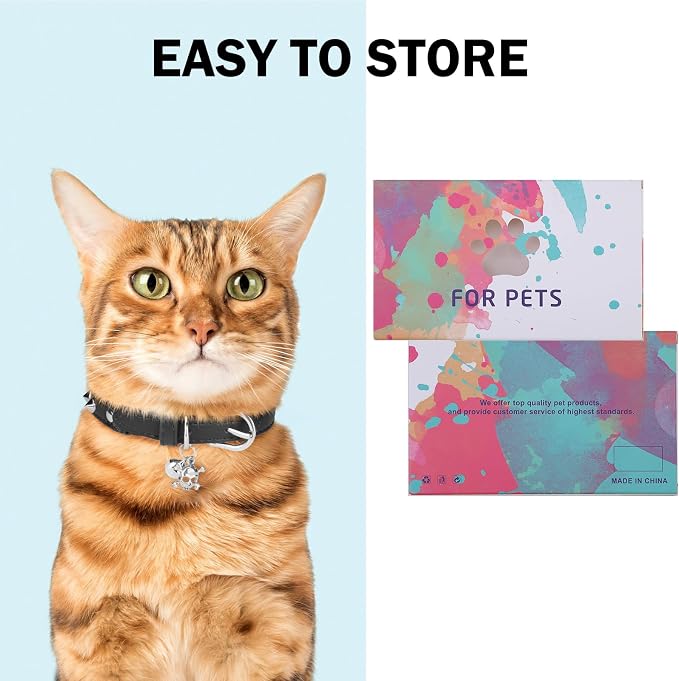 Leather Cat Collars for Boy Girl Cats - Image 6