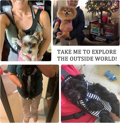 Dog Carrier Legs Out Front Pet Carrier Backpack Adjustable Puppy Cat Small Bag - Image 3