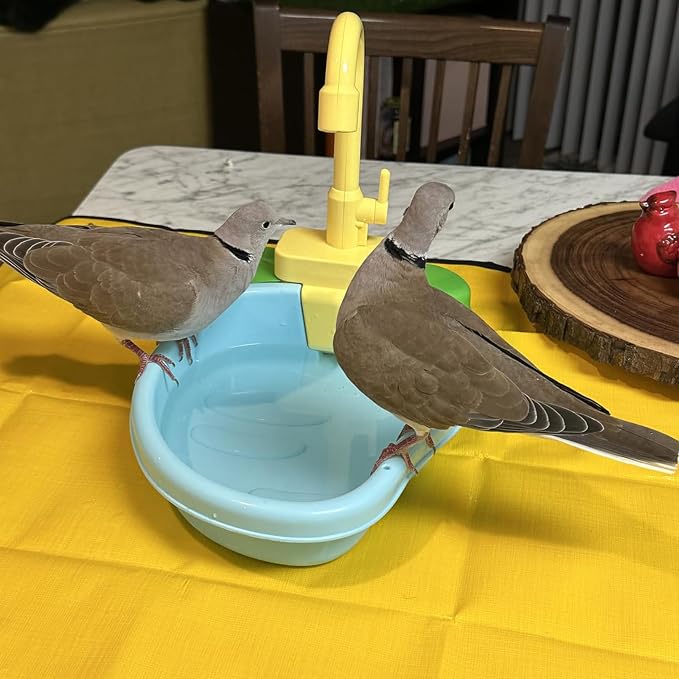 Bird Bath for Cage, Automatic Bath for Birds, Parrot Shower Bathtub Outdoor - Image 7