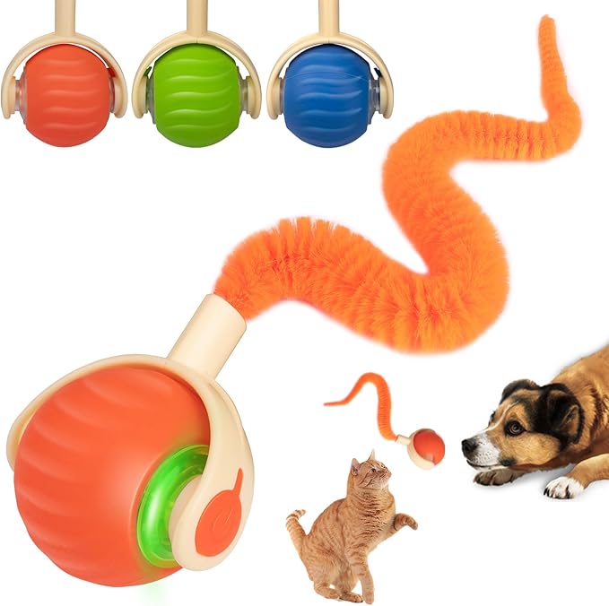 Interactive Cat & Dog Toy Ball, Automatic Moving/Jumping/Bouncing, Smart Pet by ACITMLLC