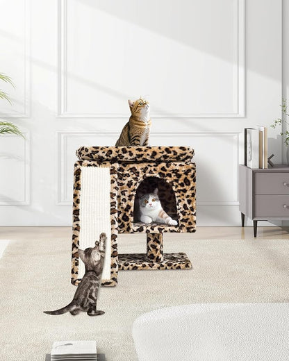 SYANDLVY Small Leopard Print Cat Tree - Image 2