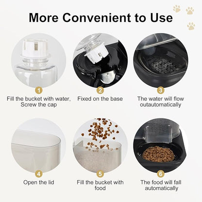 Gravity Pet Feeder and Water Dispenser Set, Automatic Dog Feeder and Dog Water - Image 3