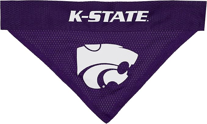 Pets First Collegiate Pet Accessories, Reversible Bandana, Kansas State - Image 2