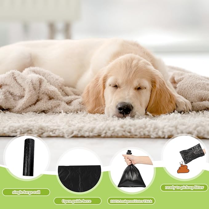 Sherr 6 Boxes Dog Poop Bags Bulk Leak Proof Dog Waste Bags Doggy Poop Bags Pet - Image 4