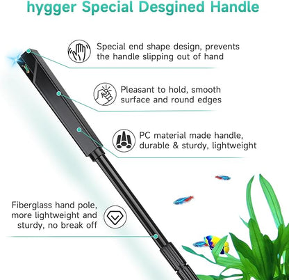 hygger 6-in-1 Aquarium Cleaning Tools, 6 Clean Heads - Image 4