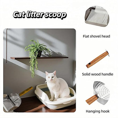 Premium Stainless Steel Cat Litter Scoop-Triple Guard Walls&Non-Stick Design - Image 2