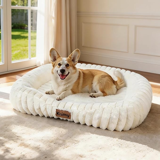 Dog Bed for Large Dogs – Comfort-Sided Calming Pet Bed by Unknown