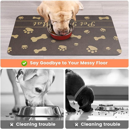 Pet Feeding Mat-Absorbent Pet Placemat - Image 3