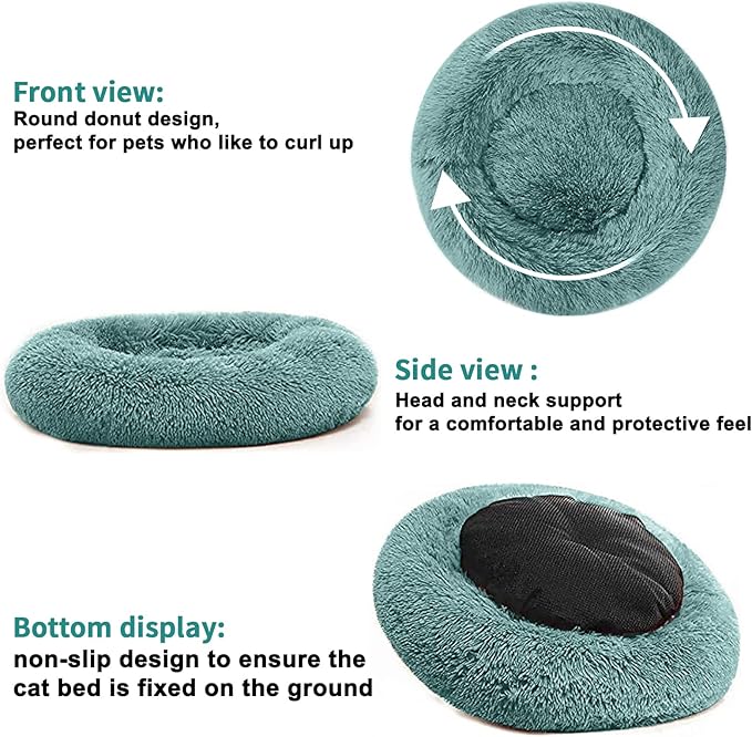 Nisrada Dog Bed for Small Medium Large Dogs, 24 inch Calming Dogs Bed, - Image 4
