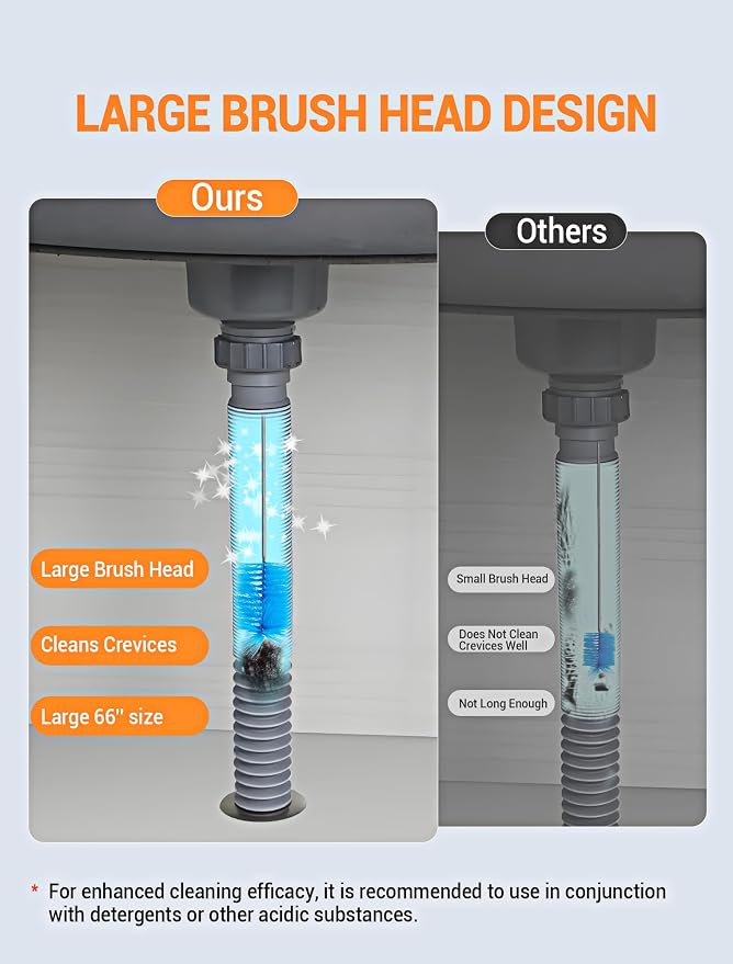 66" Flexible Drain Brush Tool - Image 3
