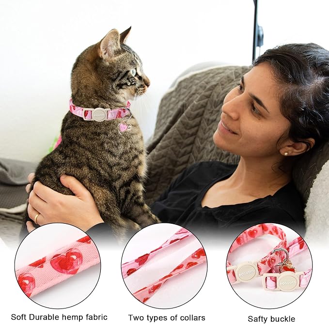 Cat Collar, 2 Pack Cat Collars Breakaway - Image 2