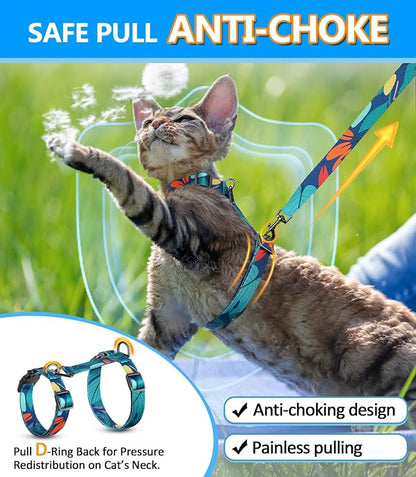 Halypet Cat Harness and Leash Set, Escape Proof Cat Harness, Comfortable Soft - Image 9
