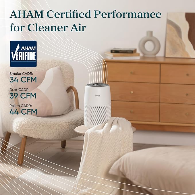 LEVOIT Air Purifiers for Bedroom Home Dorm, AHAM Verified, 3-in-1 Filter Cleaner - Image 4