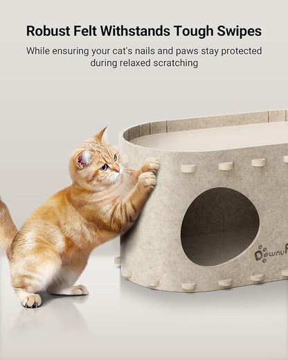 DownyPaws Cat House for Indoor Cats, Cat Bed Cave for Multiple & Large Cats Up - Image 5