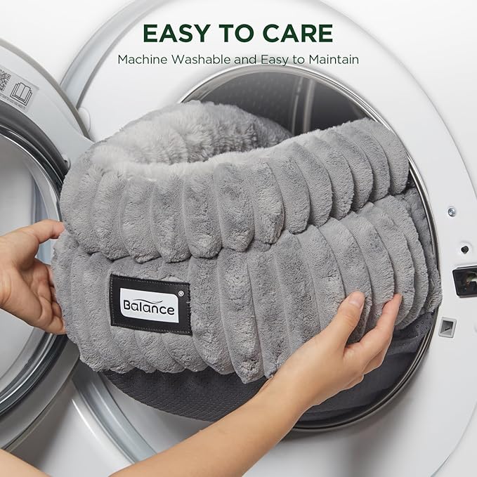 BALANCE Cat Bed Kitten Bed, Washable Round Cat Beds - Image 7
