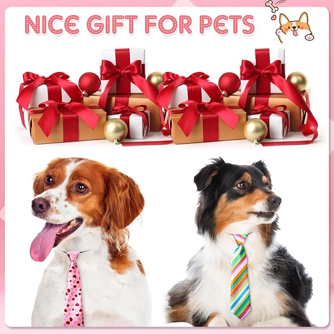 Reginary 50 Pcs Large Dog Neck Ties Bulk, Adjustable Pet Collar Grooming - Image 7