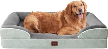 EHEYCIGA Orthopedic Dog Beds for Large Dogs, Waterproof Memory Foam Large Pet by EHEYCIGA