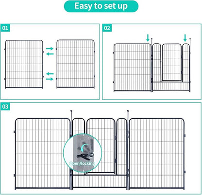 Dog Playpen, Portable Outdoor Dog Fence, Dog Playpen - Image 4