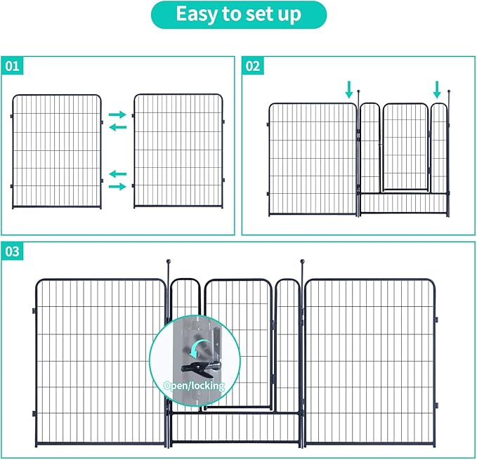 Dog Playpen, Portable Outdoor Dog Fence, Dog Playpen - Image 4
