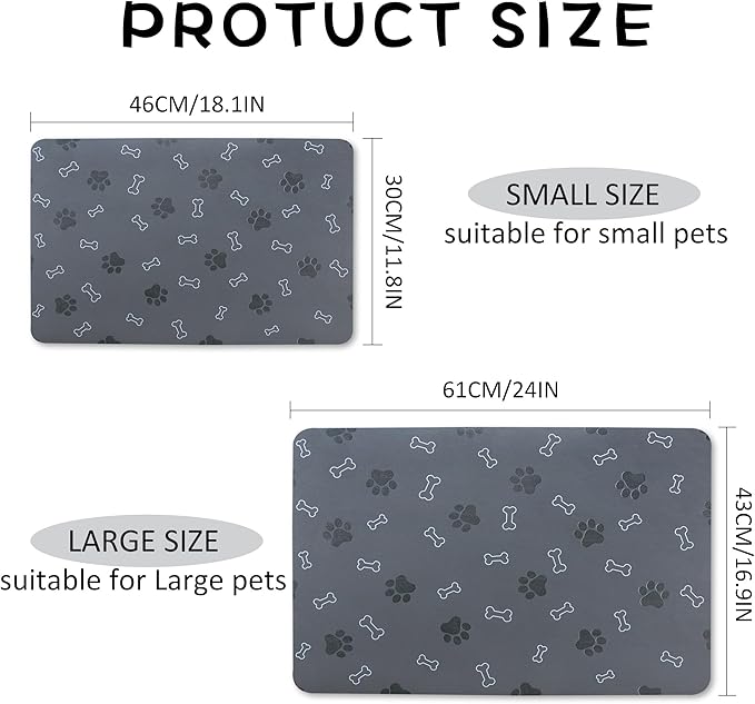 Pet Cat Dog Food Mat Non Slip Mat - Image 6