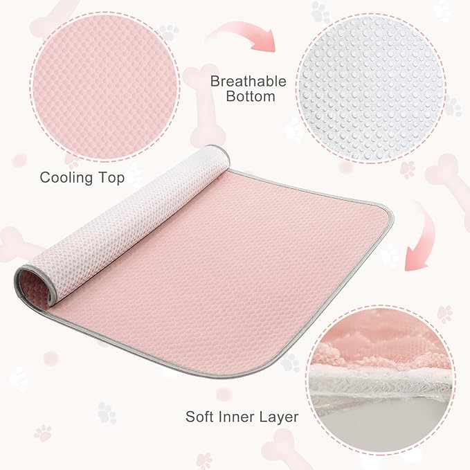 Summer Dog Cooling Mat Washable Ice Silk Self Cool Pad - Image 5