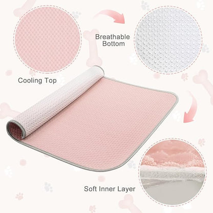 Summer Dog Cooling Mat Washable Ice Silk Self Cool Pad - Image 5