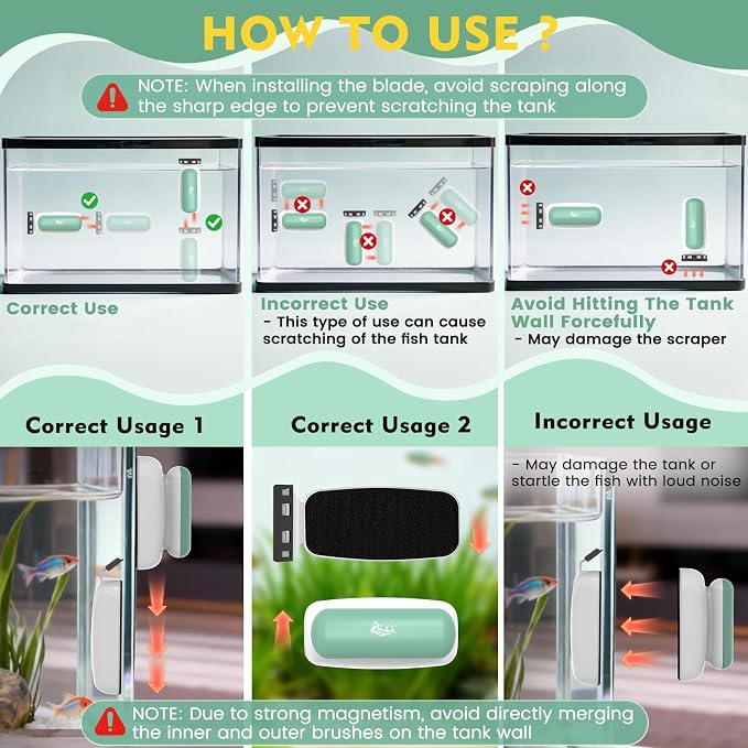 AQQA Aquarium Magnet Glass Cleaner - Image 8