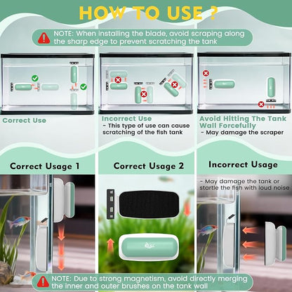 AQQA Aquarium Magnet Glass Cleaner - Image 8