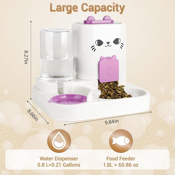2-in-1 Gravity Pet Feeder & Water Dispenser - Image 3
