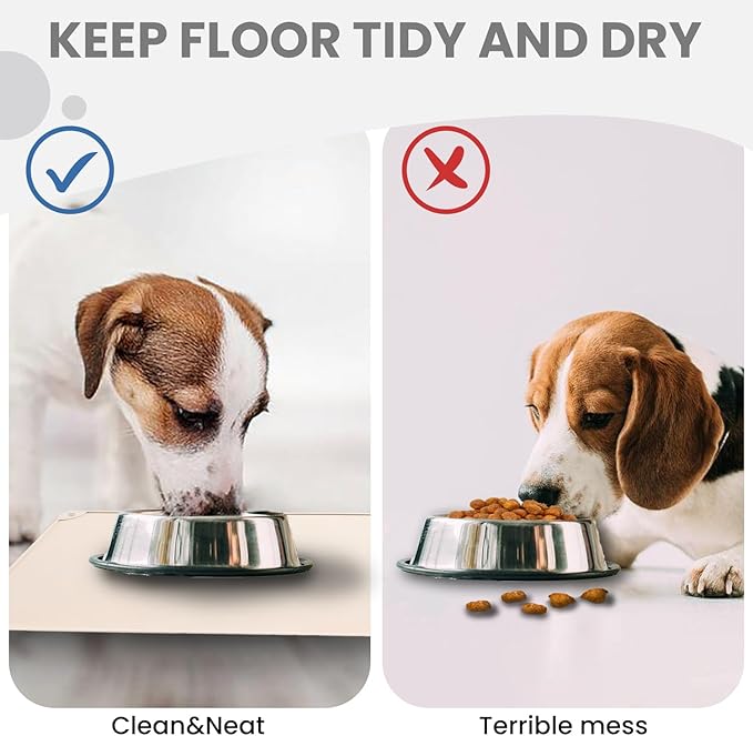 WePet Non-Slip Waterproof Pet Feeding Mat, 20x12 Inch - Image 3