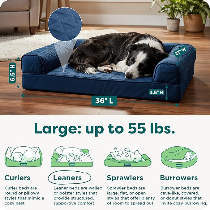FurHaven Classic Sofa Orthopedic Dog Bed - Image 3