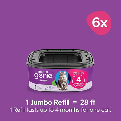 Litter Genie Refill Bags | Jumbo 6-Pack 168 total ft | Up to 24 months of - Image 2