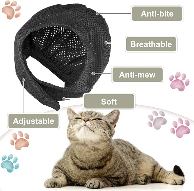 9 Pcs Cat Bathing Bag Set Cat Shower Bag Anti Bite and Scratch - Image 3