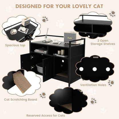 Giantex Cat Litter Box Enclosure - Image 6