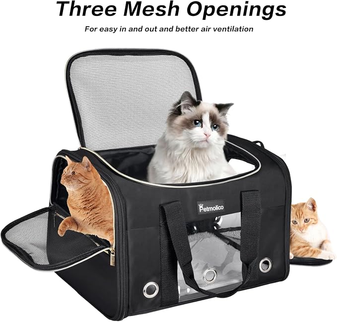 Petmolico Cat Carrier Soft-Sided Pet Bag - Image 3