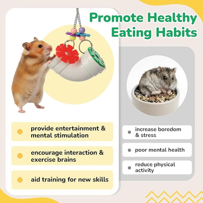 Shappy 2 Pack Rat Enrichment Toys Hanging Foraging Feeder, Interactive Treat - Image 6
