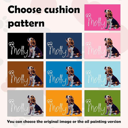 Personalized Dog Food Mat with Photo Name Custom Non Slip Pet Feeding Mat - Image 2