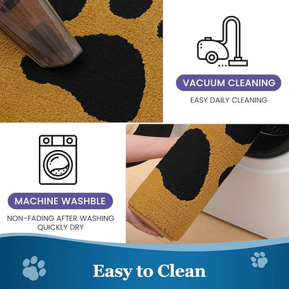 Buganda Dog Door Mat for Muddy Paws, Absorbent Dirt Trapper Washable Indoor - Image 7