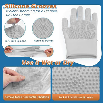 7PCS Pet Grooming Kit for Dogs and Cats，with Storage Bag & Includes Dog Washing - Image 4
