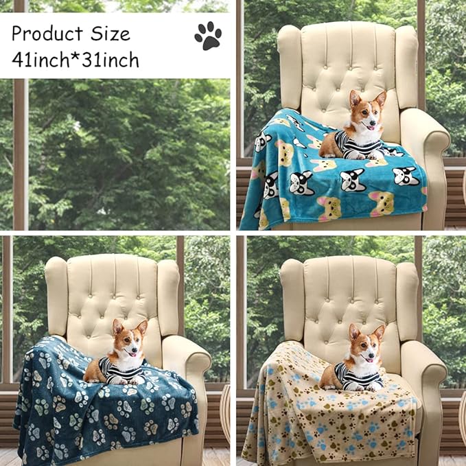 Rezutan Premium Dog Blankets for Large Dogs & Cat Flannel Blanket Washable - Image 6