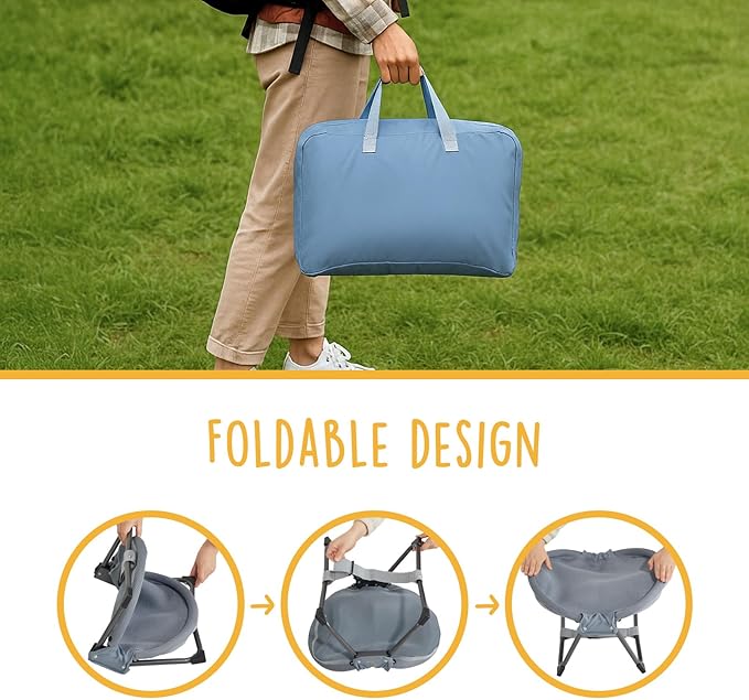 KITTY KINGDOM Elevated Cat Hammock Bed, Foldable No-Assembly Cat Bed - Image 5