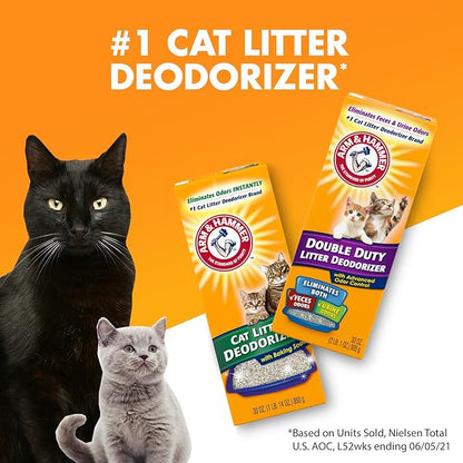 ARM & HAMMER Cat Litter Deodorizer Double Duty, 30 oz, 6 Pack - Image 2