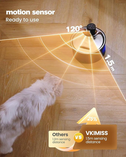 Wireless Cat Water Fountain Cordless: Battery Operated Cat Fountain - - Image 5